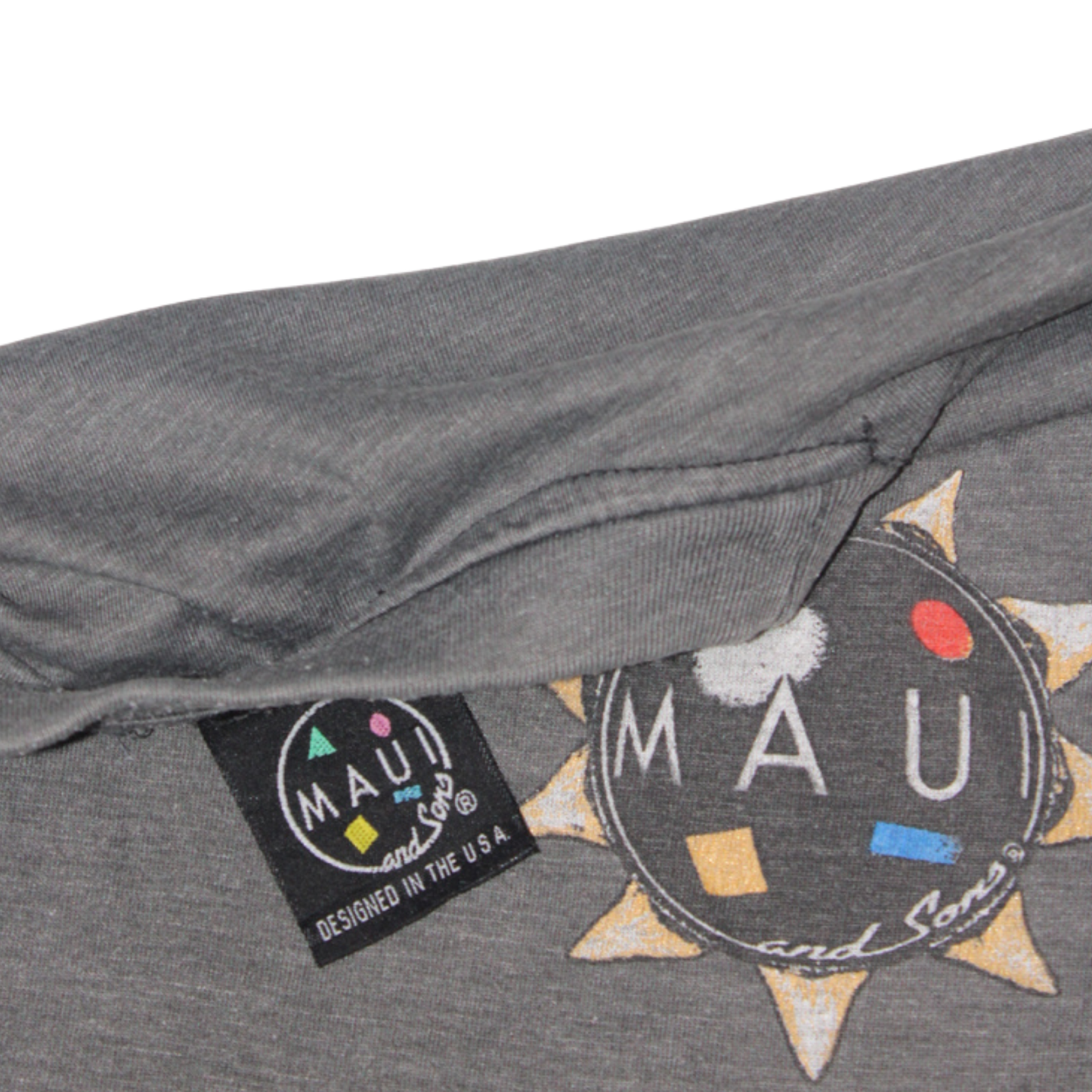 1995 MAUI AND SONS "HAWAIIAN WARRIOR" SURF TEE
