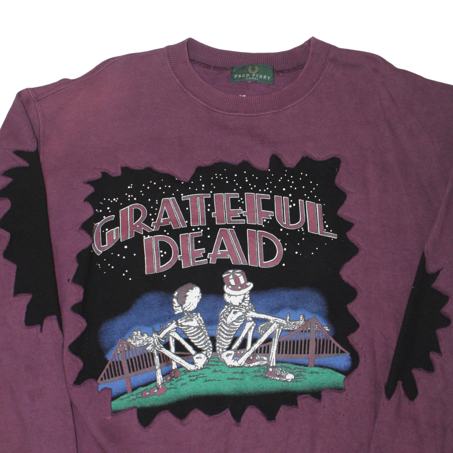RECONSTRUCTED GRATEFUL DEAD × FRED PERRY SWEATSHIRT