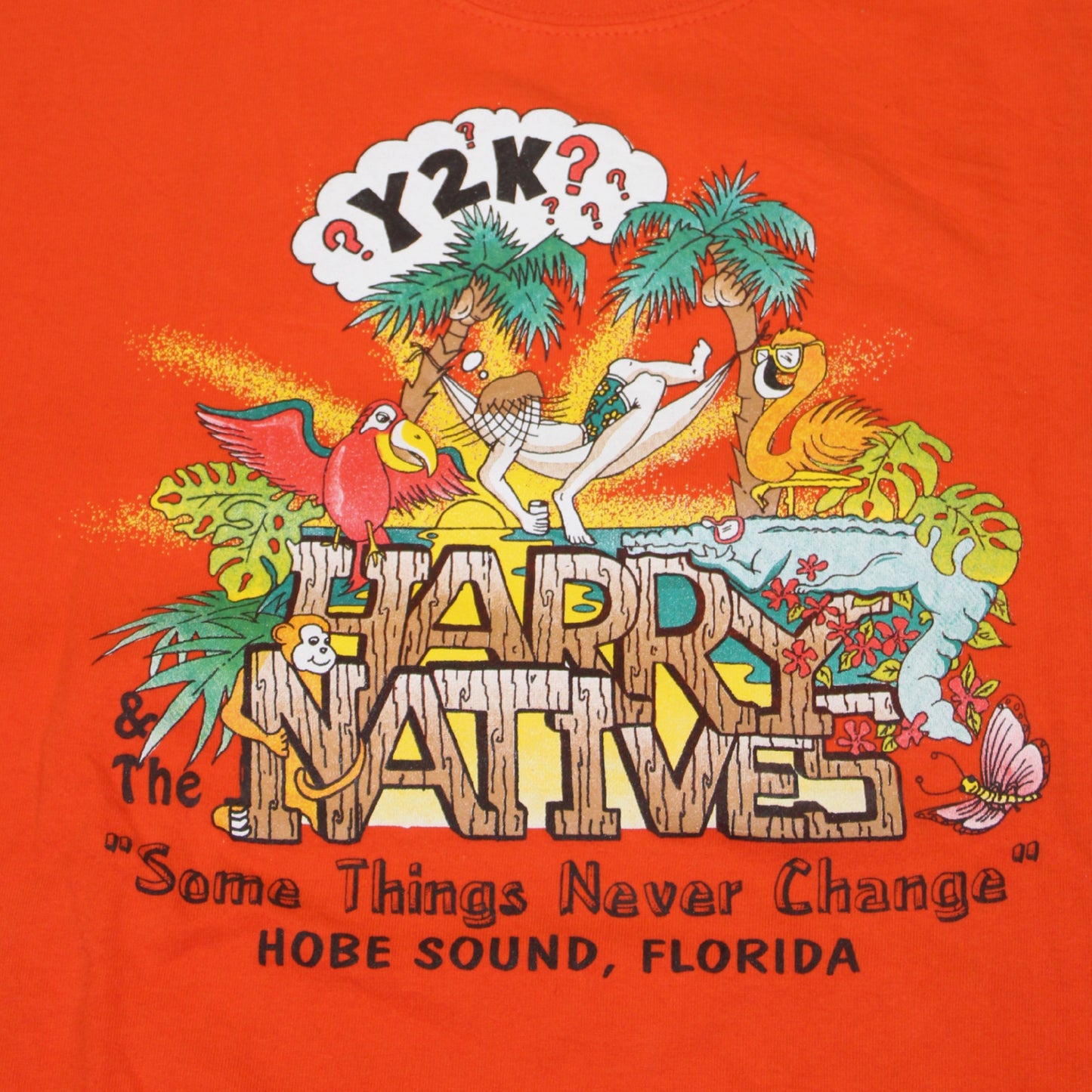 HARRY & THE NATIVES Y2K TOURIST WARNING TEE