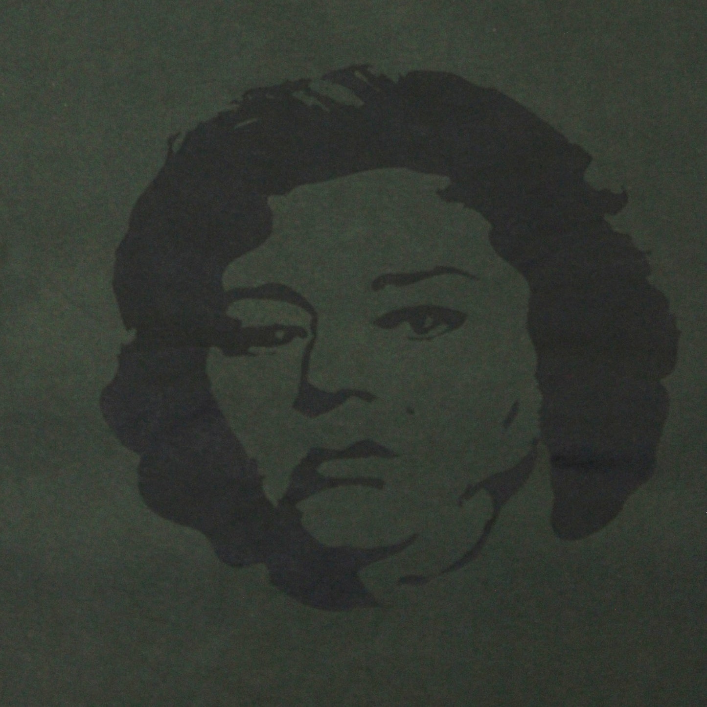2010S GREEN FACE PRINT TEE