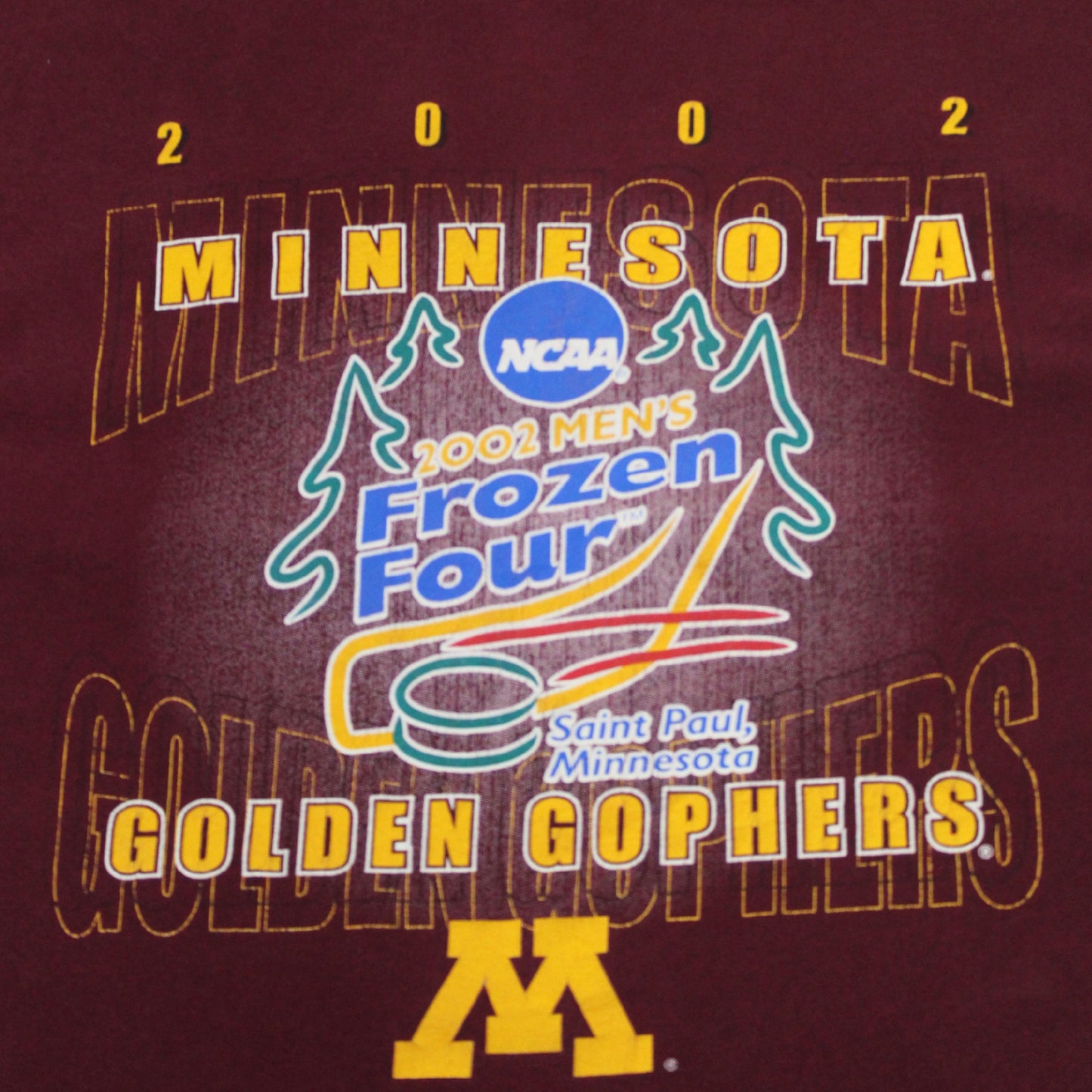 2002 MINNESOTA GOLDEN GOPHERS FROZEN FOUR TEE