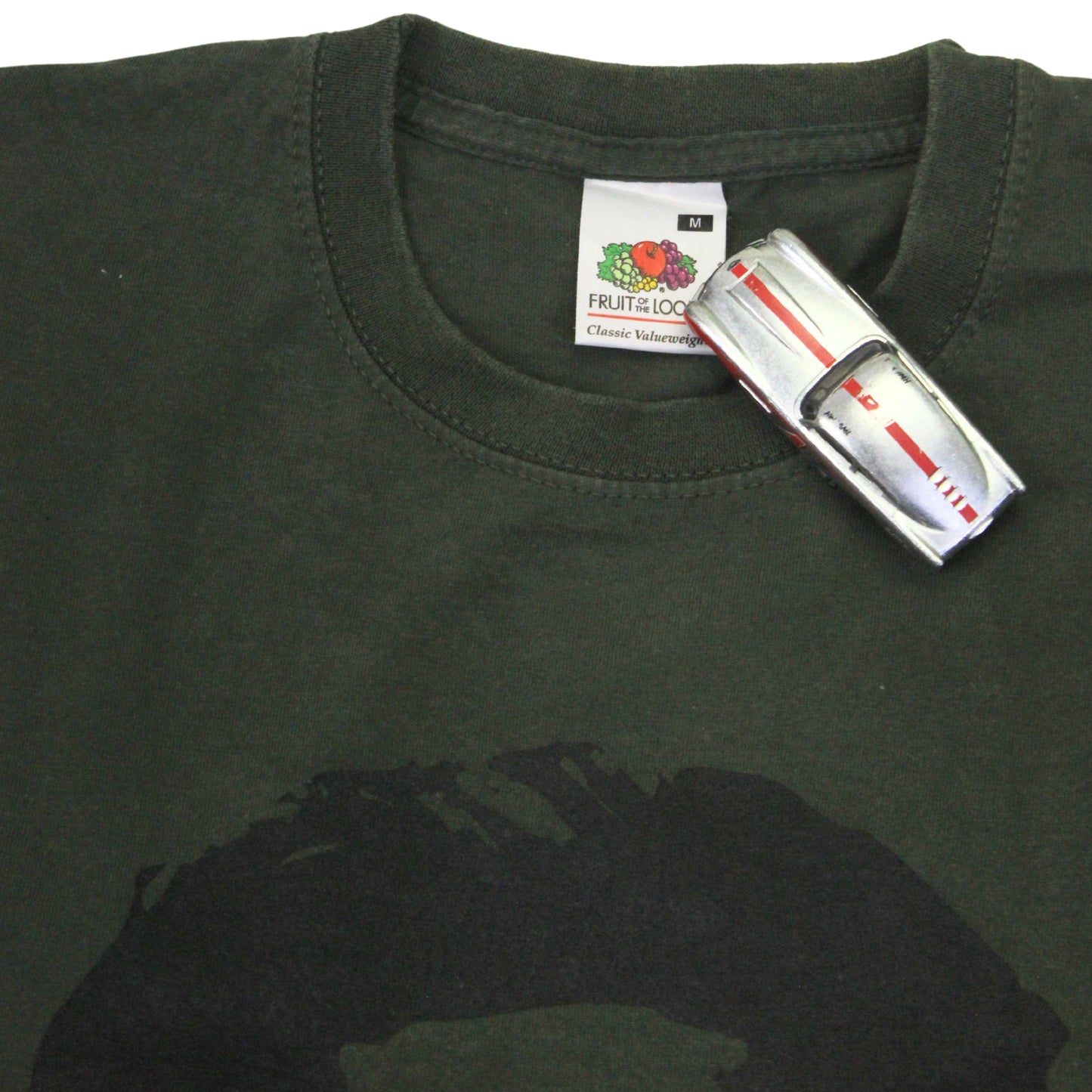 2010S GREEN FACE PRINT TEE