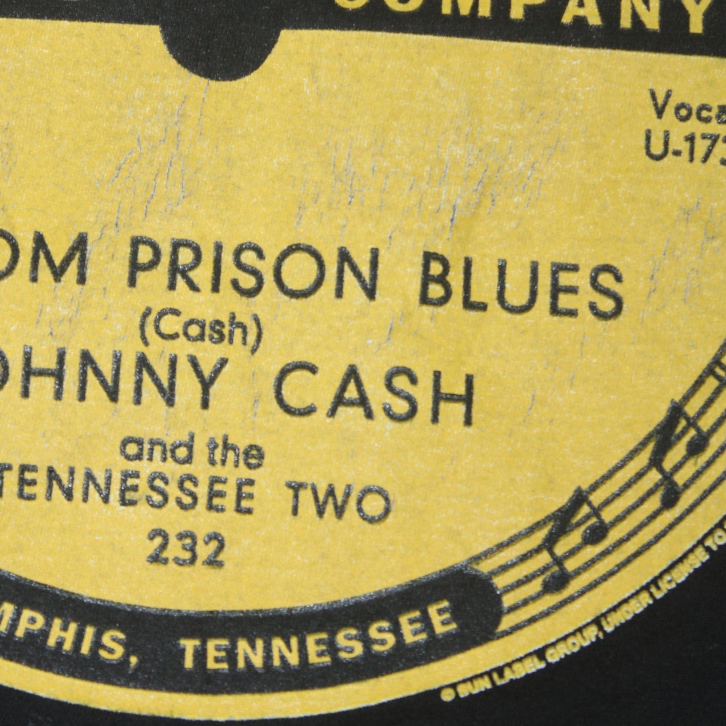 VTG JOHNNY CASH SUN RECORDS "FOLSOM PRISON BLUES" TEE