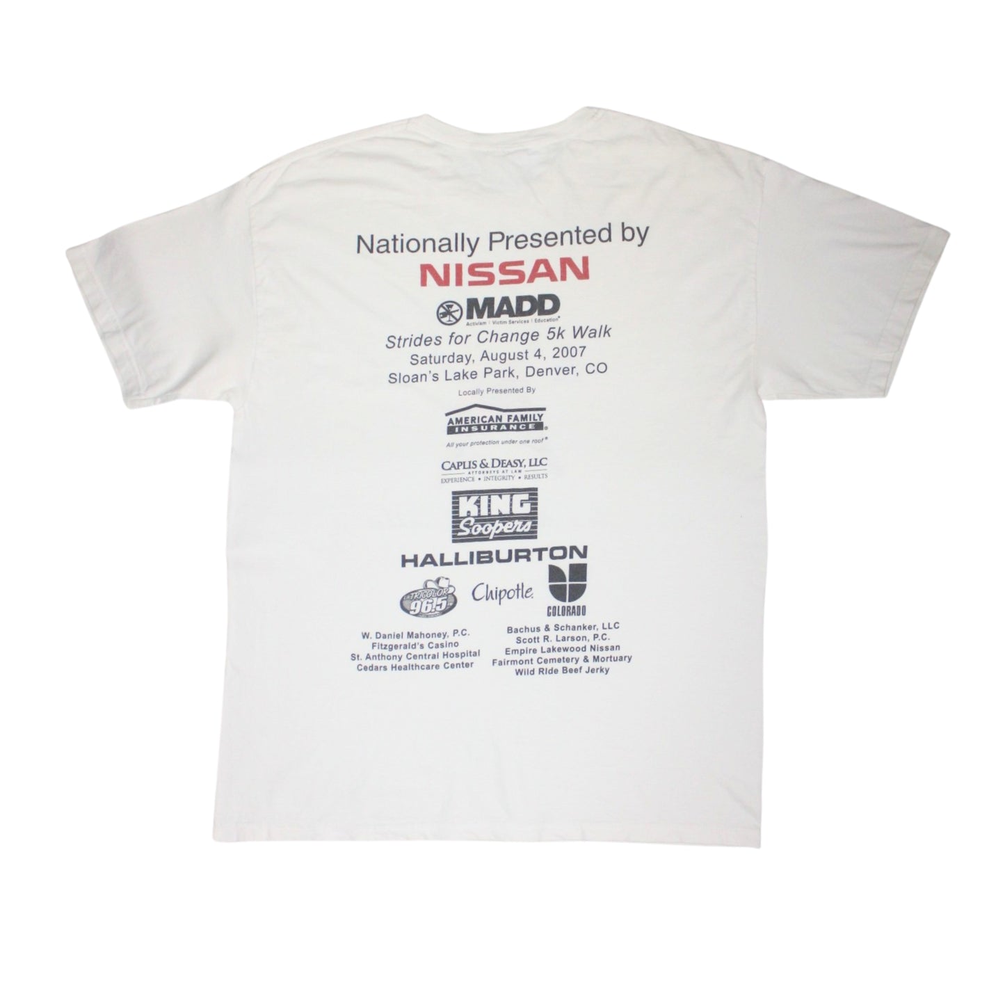 2007 MADD STRIDES FOR CHANGE TEE