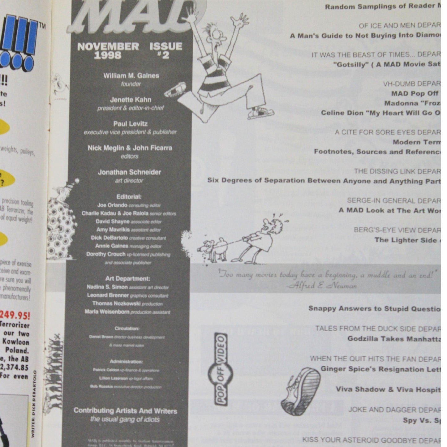 MAD MAGAZINE – ISSUE NO. 2 (NOVEMBER 1998)
