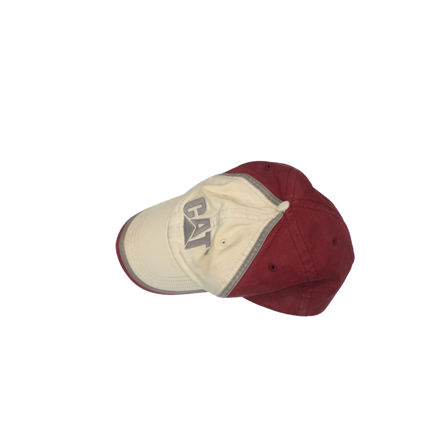 2000S CAT "CATERPILLAR" TWO-TONE STRAPBACK CAP