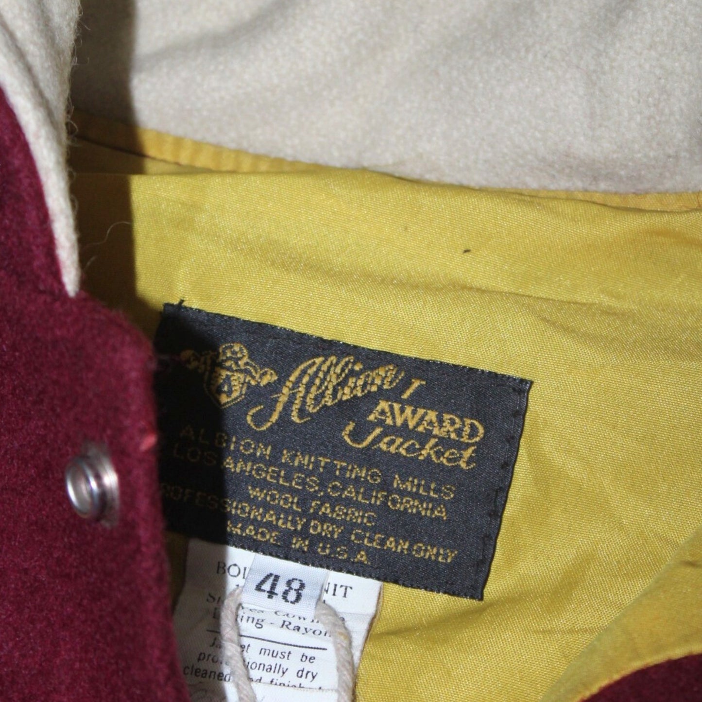 1990S LIONETTE CONNALLY HOODED AWARD VARSITY JACKET