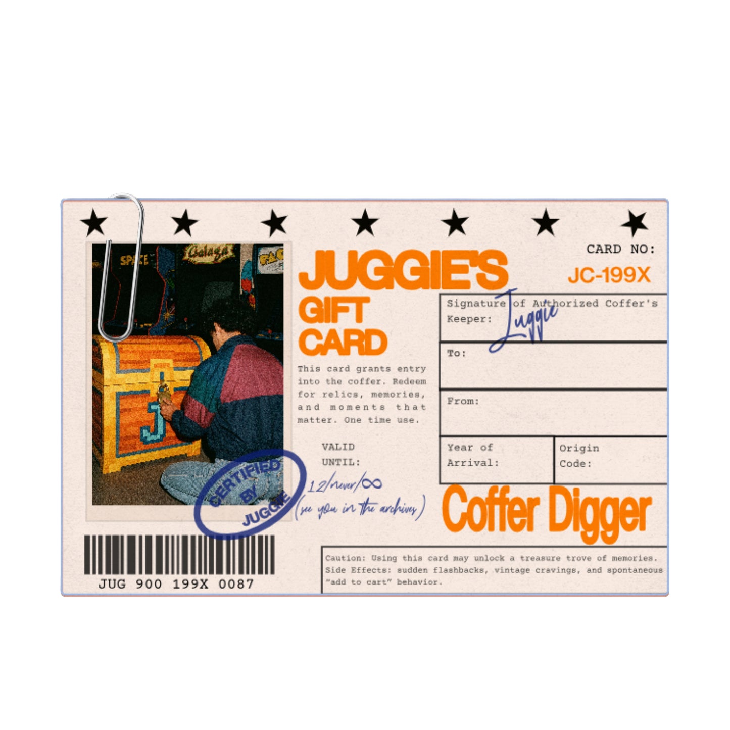 JUGGIE'S COFFER GIFT CARD