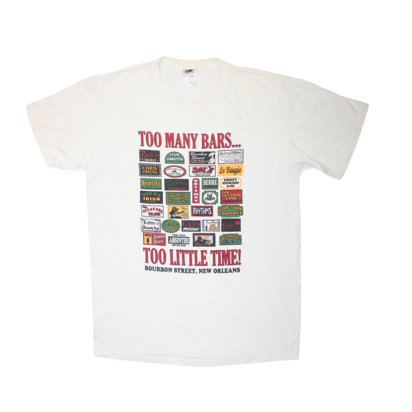 2000S TOO MANY BARS TEE