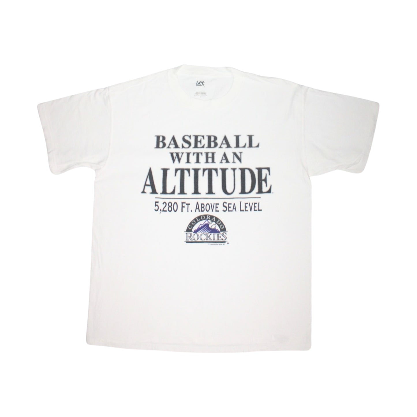 2007 COLORADO ROCKIES “BASEBALL WITH AN ALTITUDE” TEE