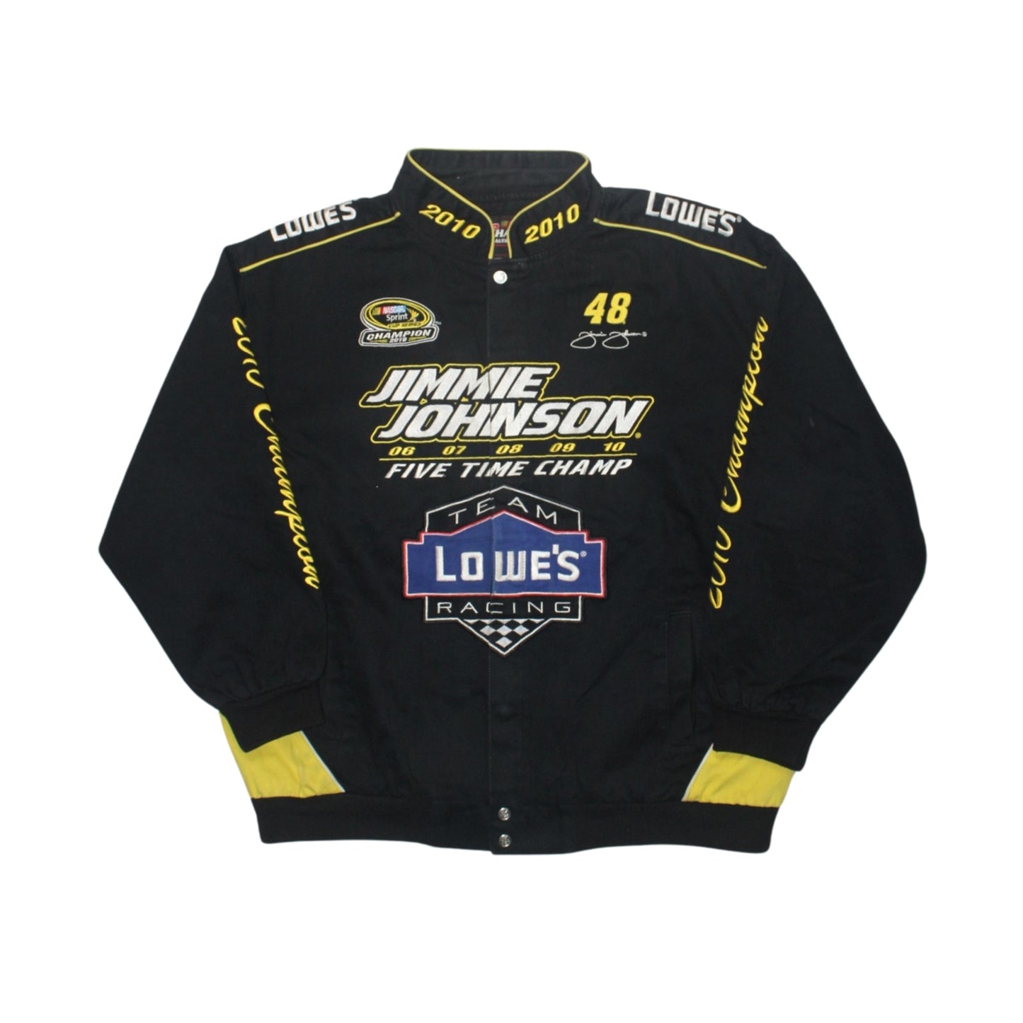 JIMMIE JOHNSON × LOWE’S RACING 2010 CHAMPIONSHIP NASCAR JACKE
