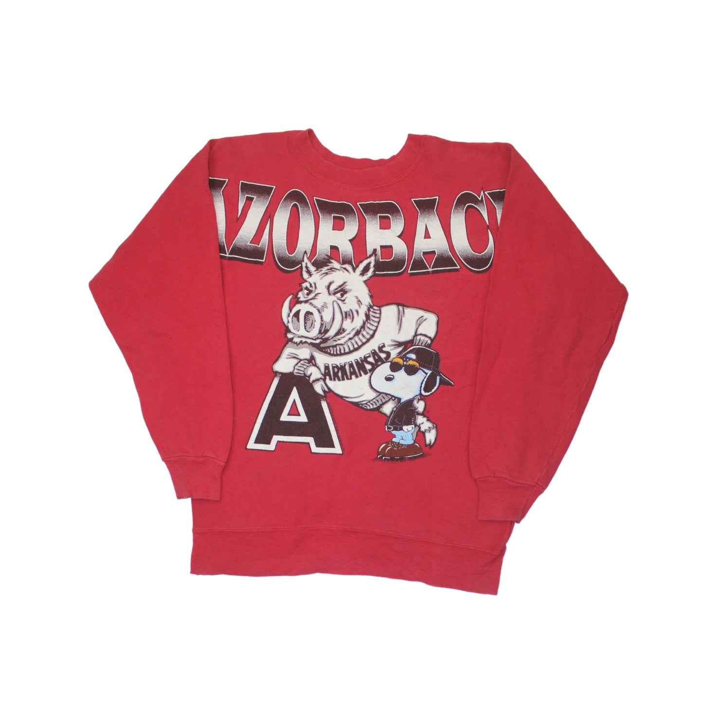1990S ARKANSAS RAZORBACKS × PEANUTS SWEATSHIRT