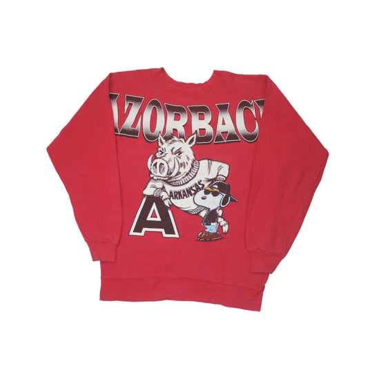 1990S ARKANSAS RAZORBACKS × PEANUTS SWEATSHIRT