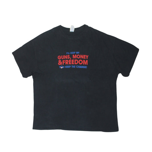 GUNS, MONEY & FREEDOM POLITICAL TEE