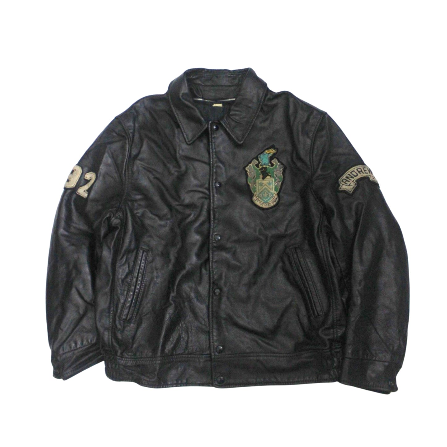 1990S LEATHER CREST JACKET