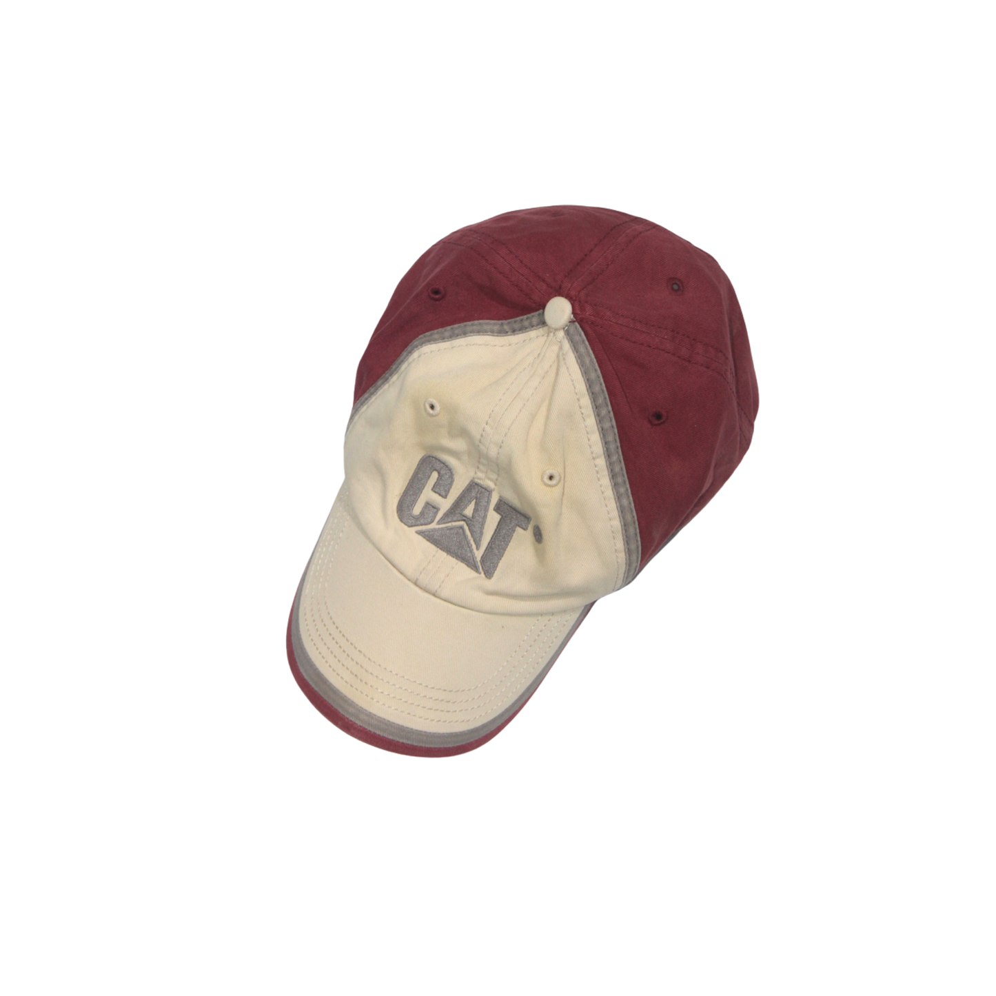 2000S CAT "CATERPILLAR" TWO-TONE STRAPBACK CAP