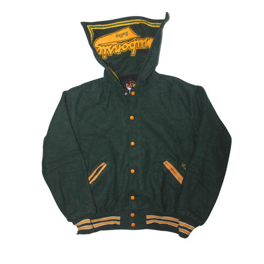 1990S KAWBONIC VALLEY HOODED VARSITY JACKET