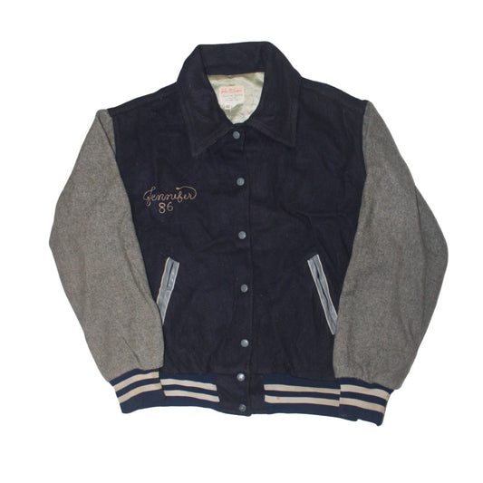 1980S CACTUS SHADOWS “JENNIFER ’86” LETTERMAN VARSITY JACKET