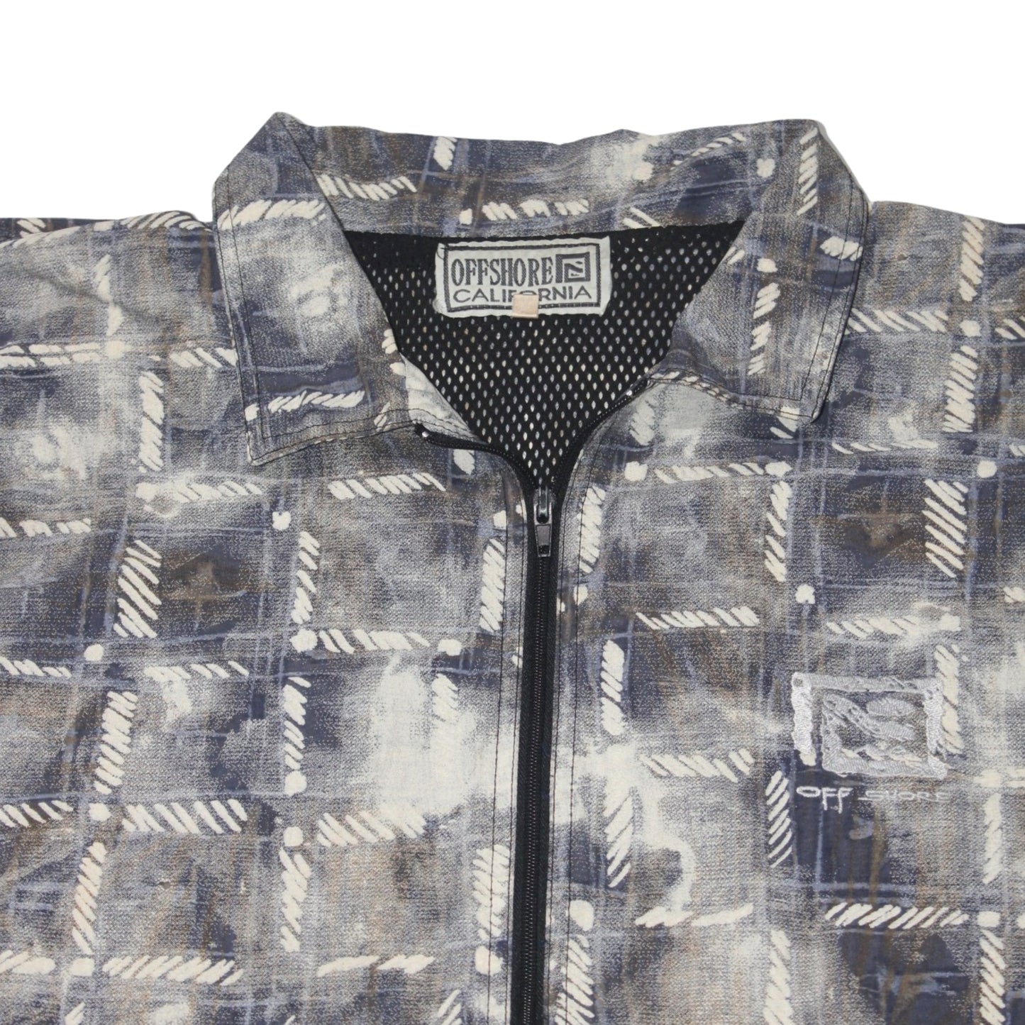 VINTAGE OFFSHORE CALIFORNIA AOP ZIP WINDCHEATER JACKET