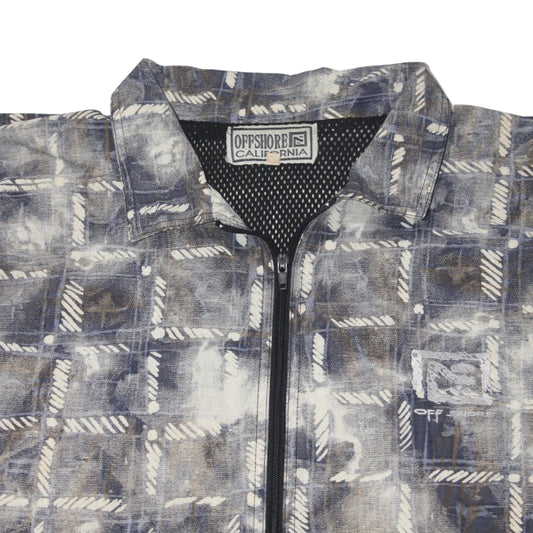 VINTAGE OFFSHORE CALIFORNIA AOP ZIP WINDCHEATER JACKET