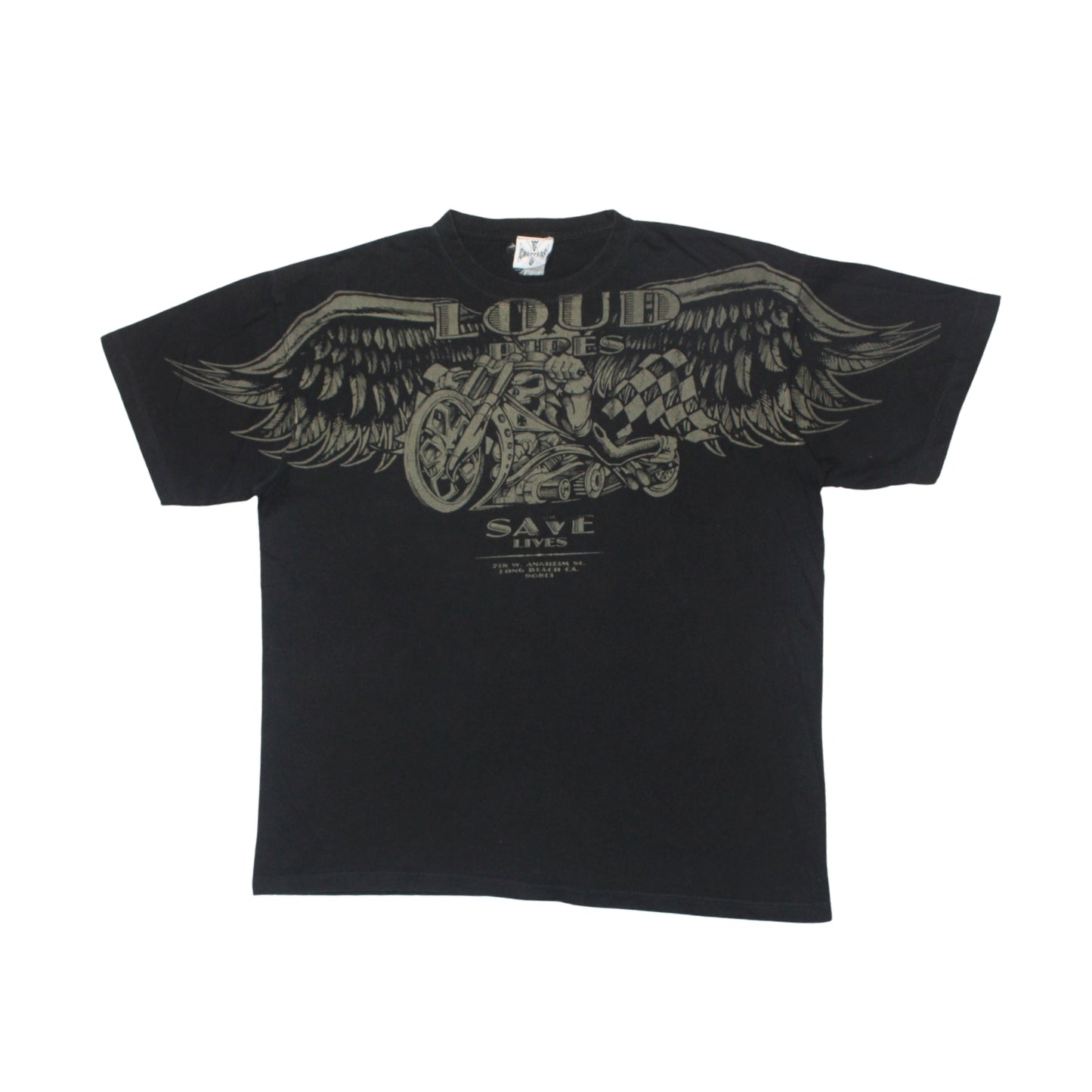 2000S WEST COAST CHOPPERS “LOUD PIPES SAVE LIVES” TEE