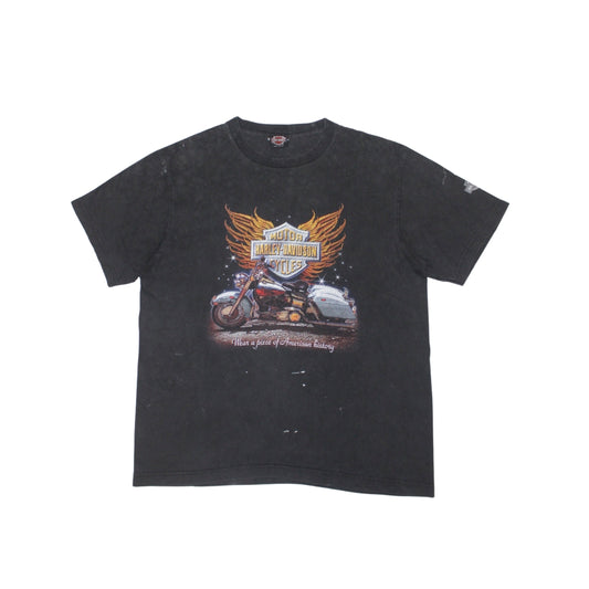 2010S HARLEY-DAVIDSON “FLAMES & EAGLE” TEE