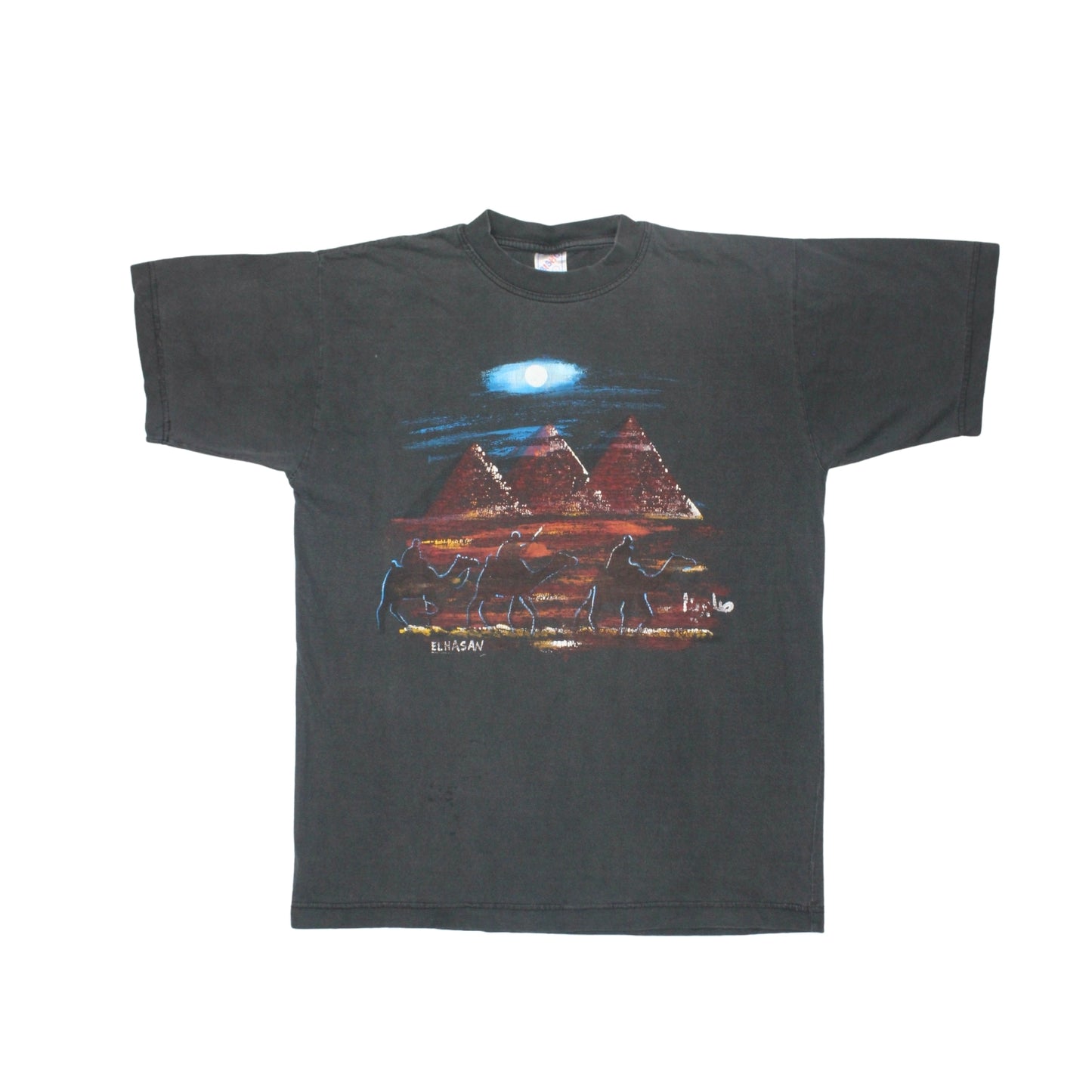 1990S ELHASAN PYRAMIDS MOONLIGHT ART TEE