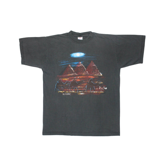 1990S ELHASAN PYRAMIDS MOONLIGHT ART TEE