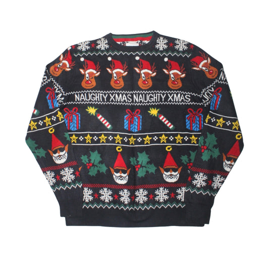 NAUGHTY XMAS REINDEER CHRISTMAS SWEATER