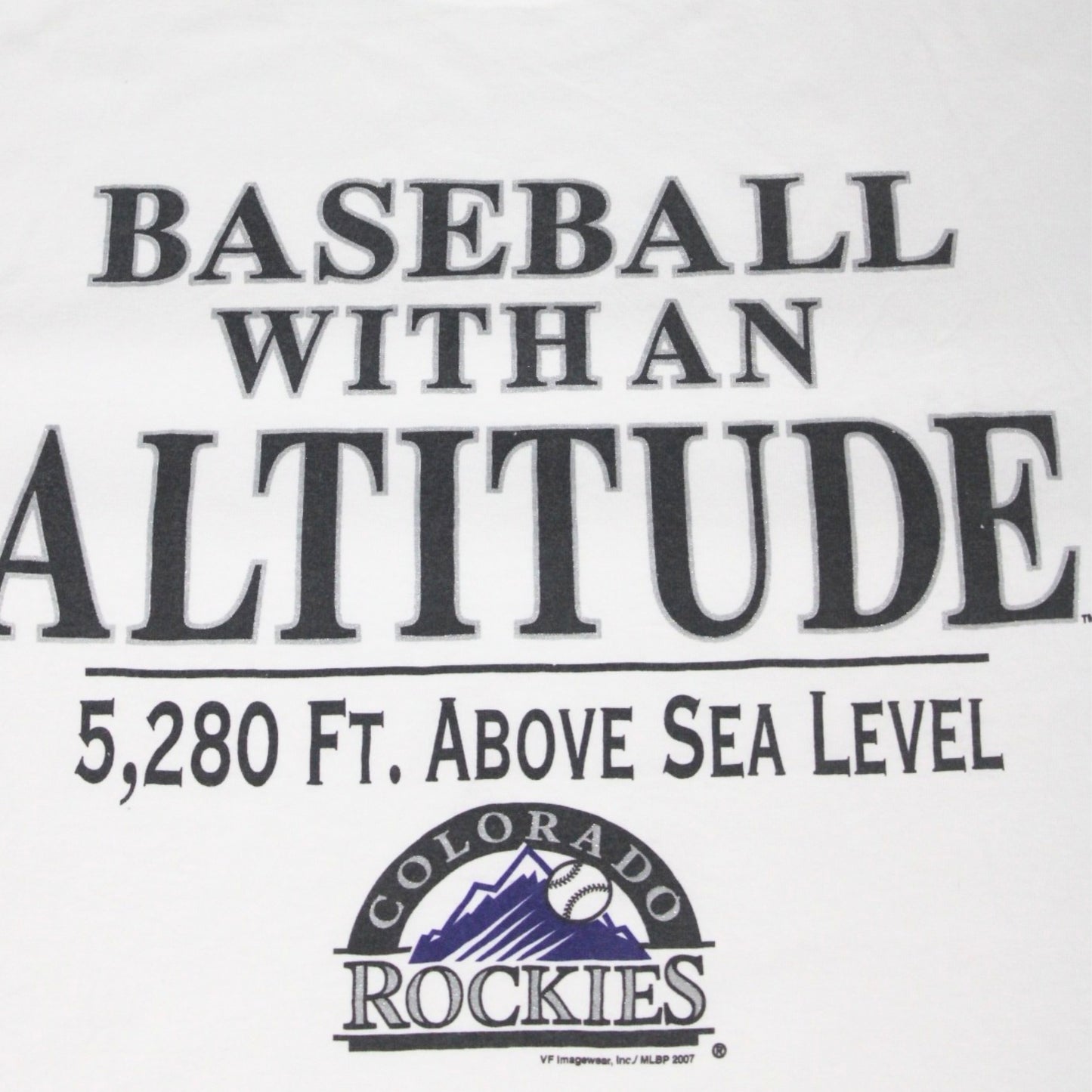 2007 COLORADO ROCKIES “BASEBALL WITH AN ALTITUDE” TEE