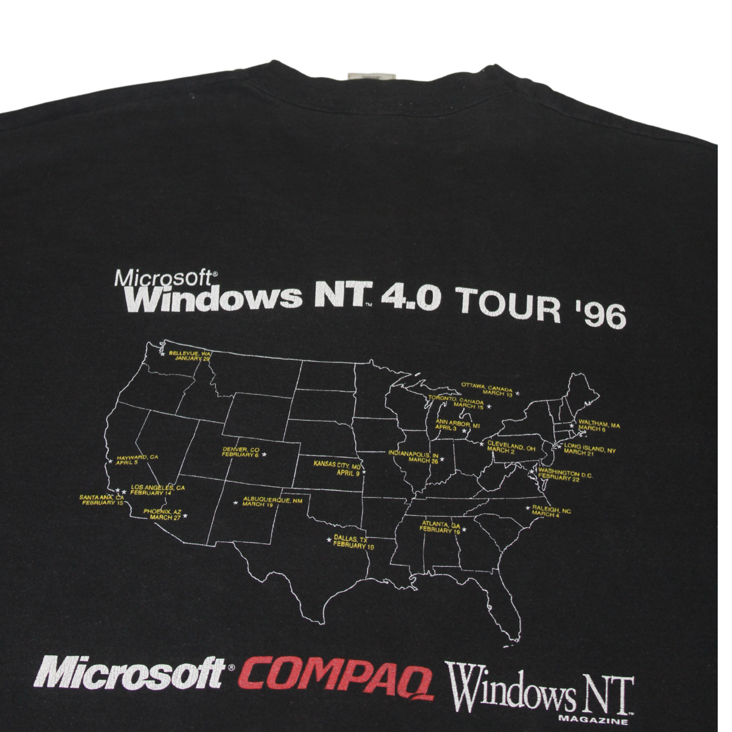 1996 MS WINDOWS TOUR TEE