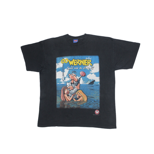 2000 WERNER "SPÜL NIE ZU FRÜH" GERMAN COMIC TEE