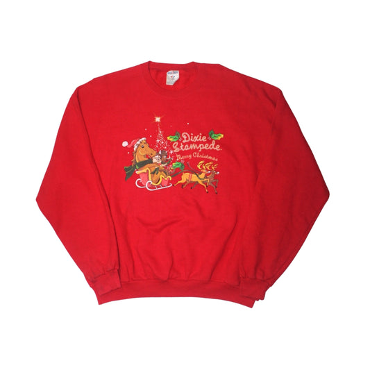2000S DIXIE STAMPEDE MERRY CHRISTMAS SWEATSHIRT