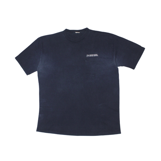 2000S USPS "POSTAL SERVICE" NAVY POCKET TEE