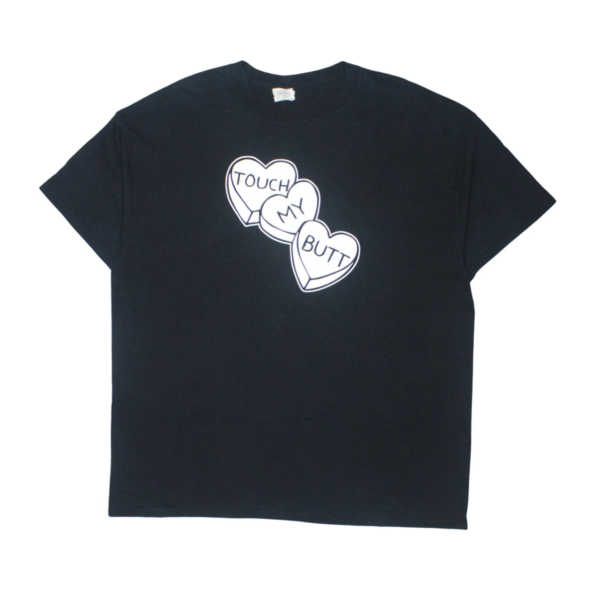 2010S "TOUCH MY BUTT" CANDY HEARTS TEE