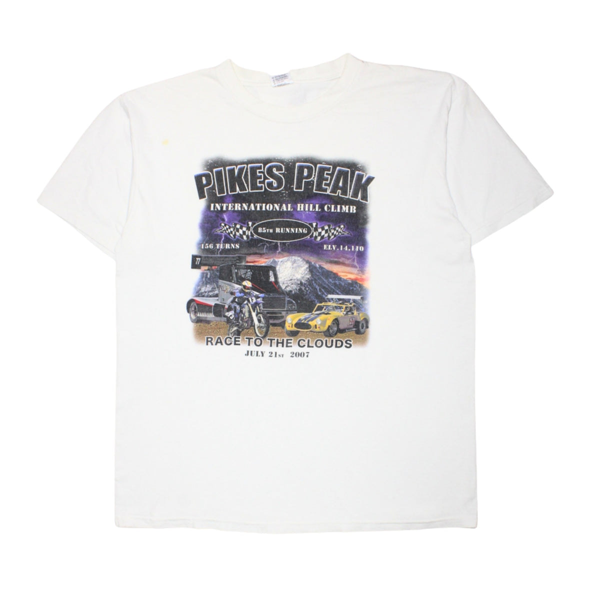 2007 PIKES PEAK "RACE TO THE CLOUDS" HILL CLIMB TEE