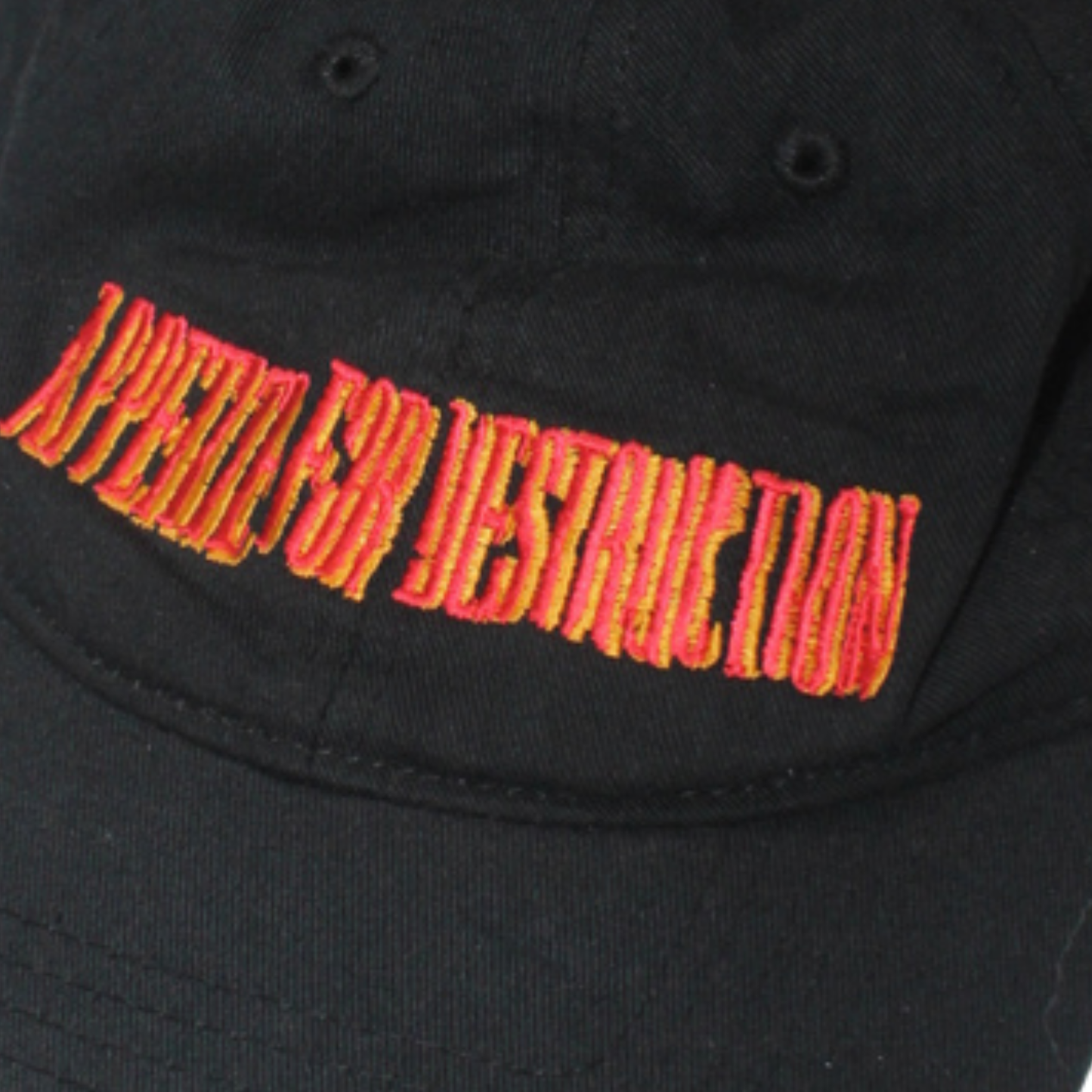 "APPETITE FOR DESTRUCTION" EMBROIDERED STRAPBACK CAP