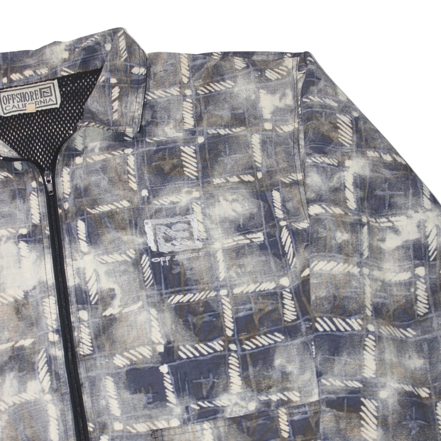 VINTAGE OFFSHORE CALIFORNIA AOP ZIP WINDCHEATER JACKET