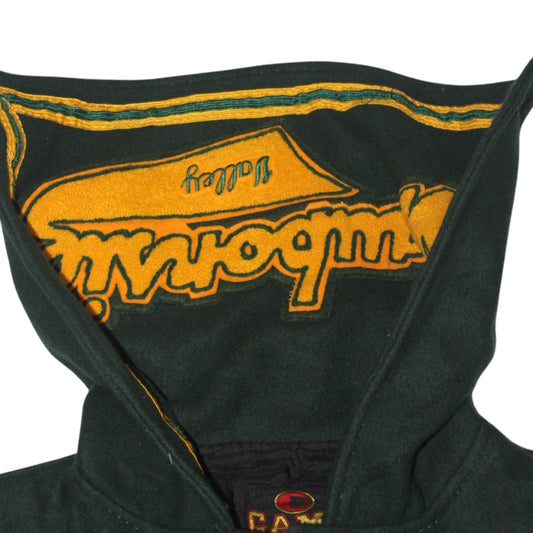 1990S KAWBONIC VALLEY HOODED VARSITY JACKET