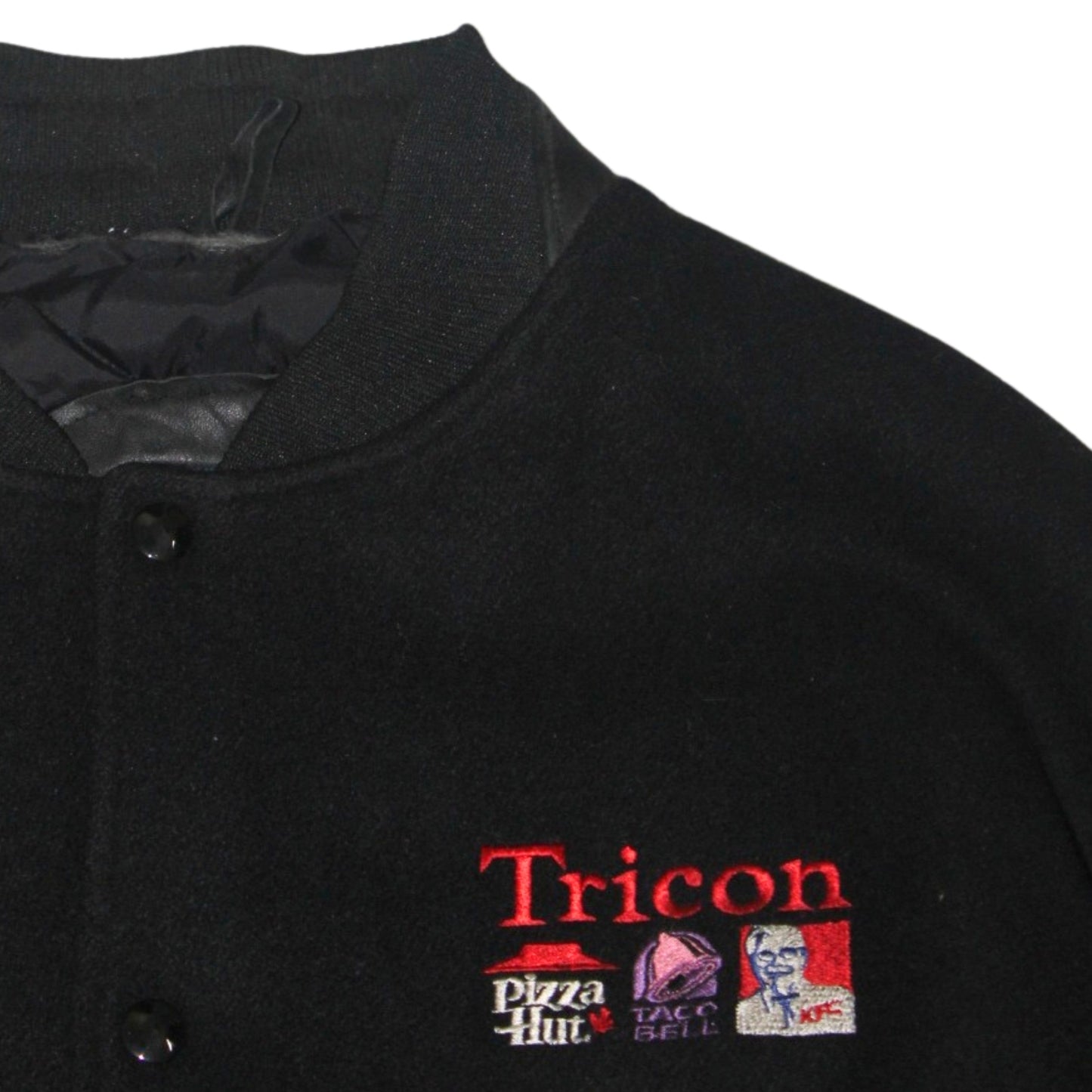 1990S TRICON MULTI-BRAND CORPORATE VARSITY JACKET