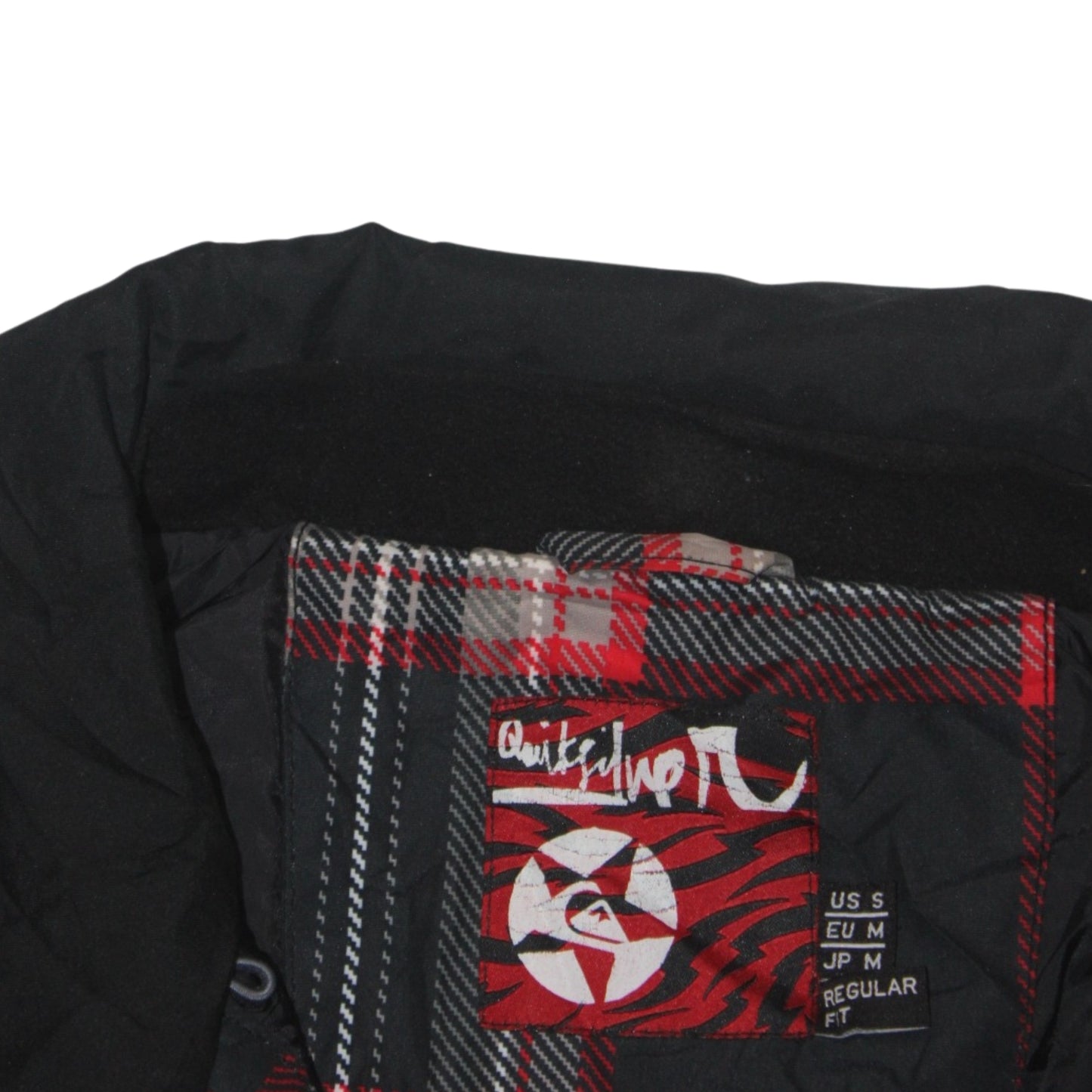 VINTAGE QUIKSILVER PLAID PADDED JACKET