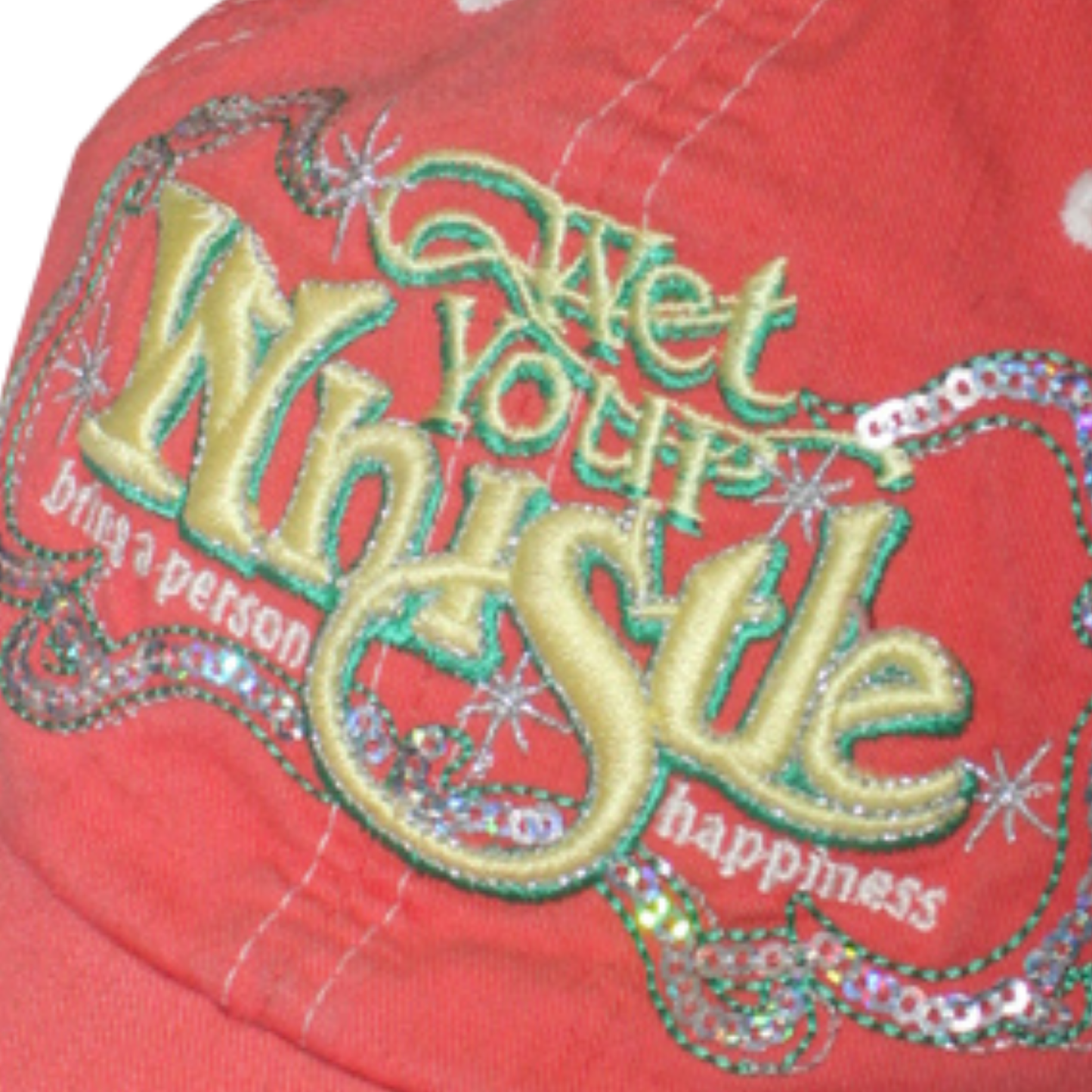 2000S BERKELEY "WET YOUR WHISTLE" EMBELLISHED CAP
