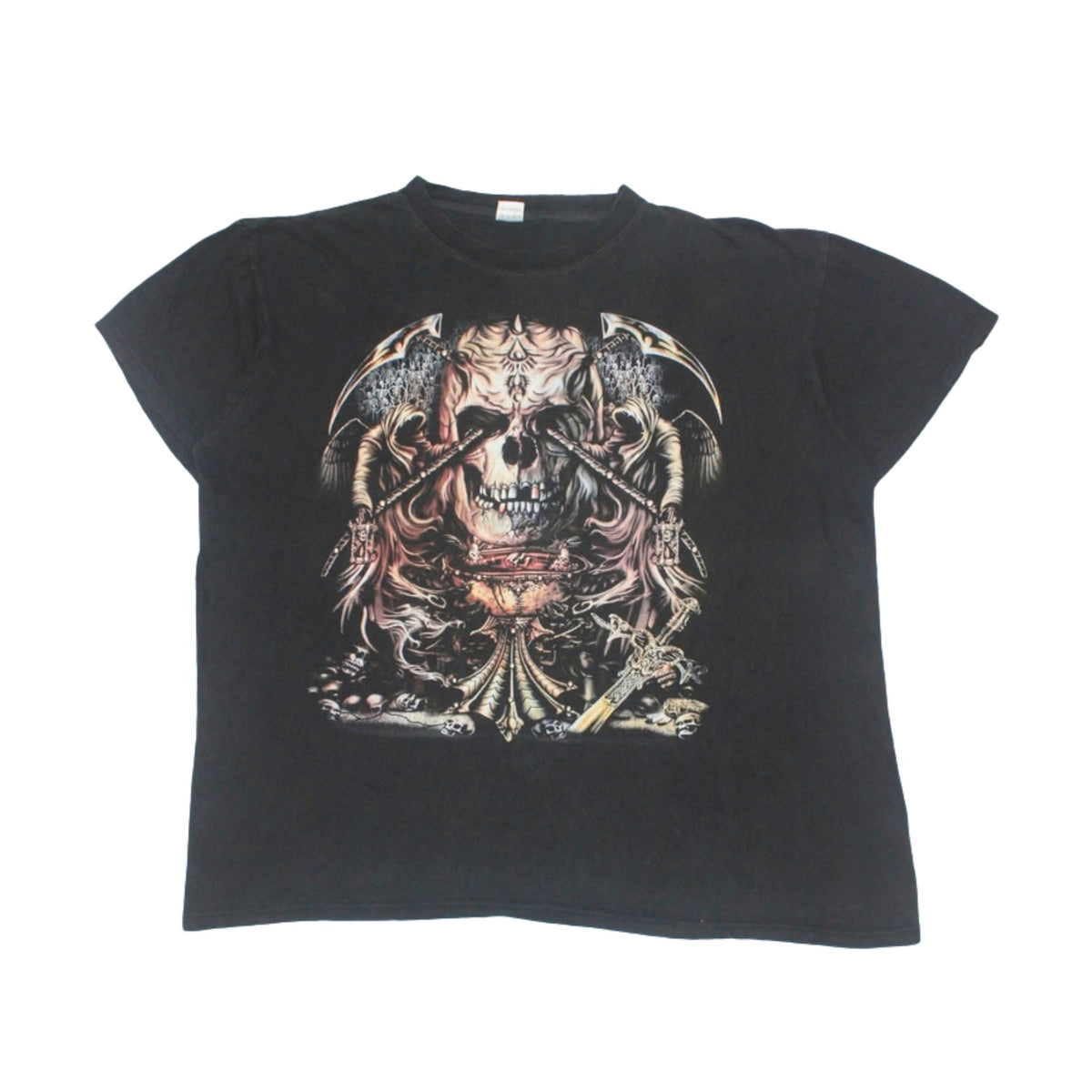 2010S "GRIM REAPER SKULL" DOUBLE SIDED TEE