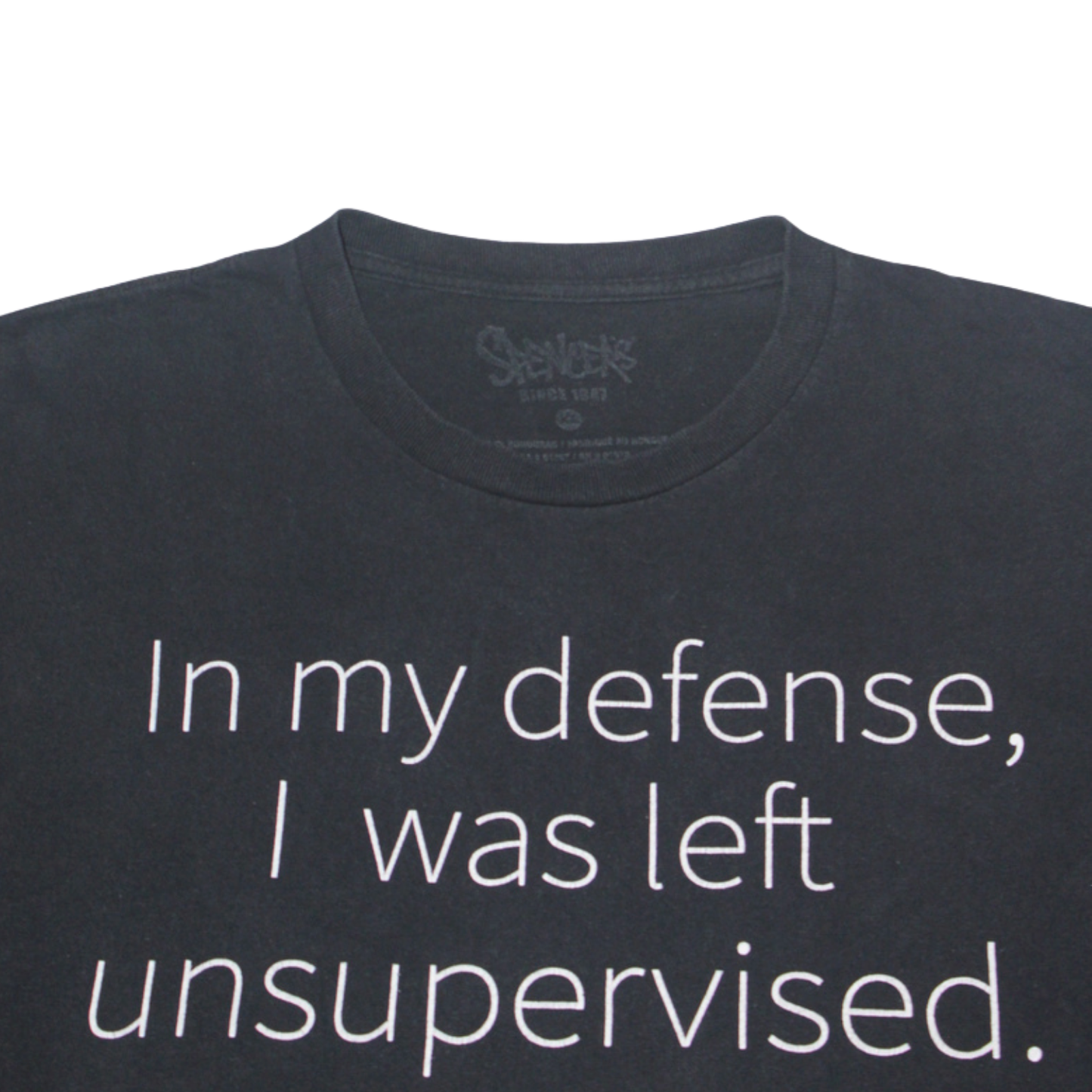 2010S SPENCER’S "LEFT UNSUPERVISED" NOVELTY TEE