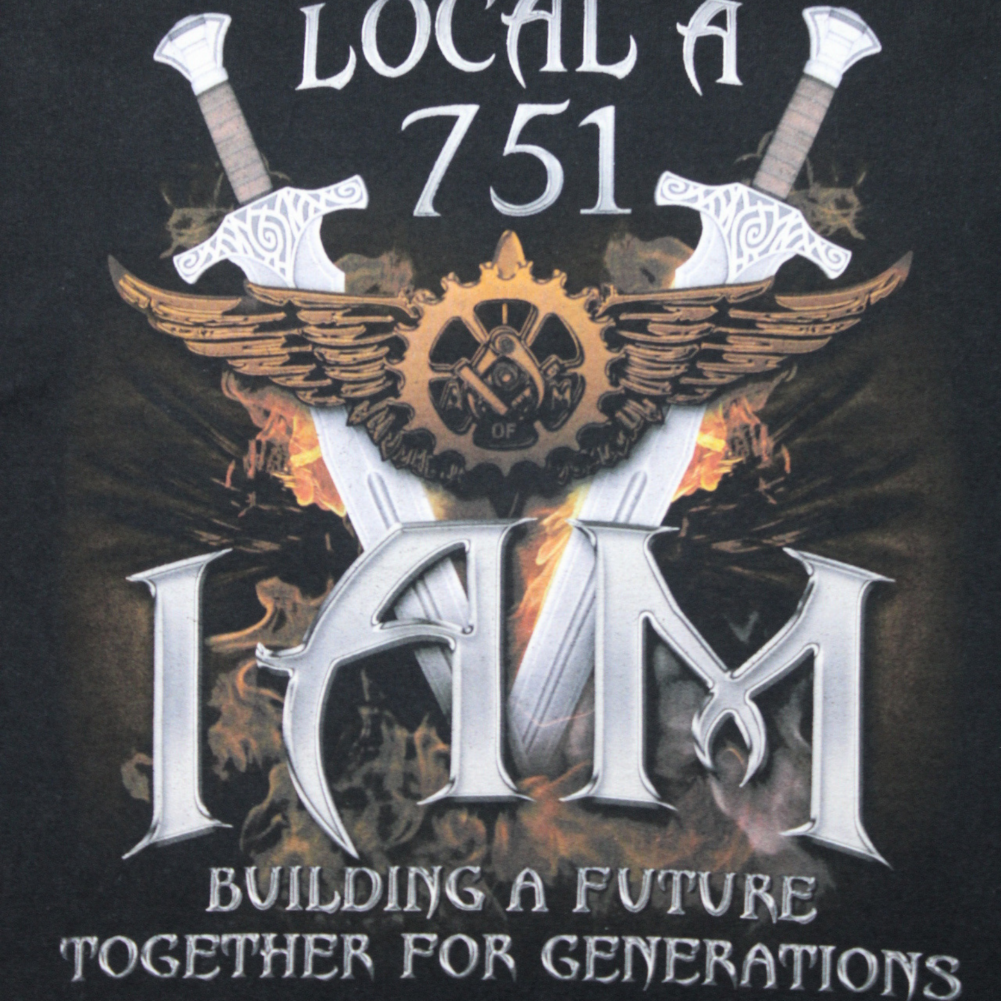 2010S IAM MACHINISTS UNION "LOCAL 751" TEE