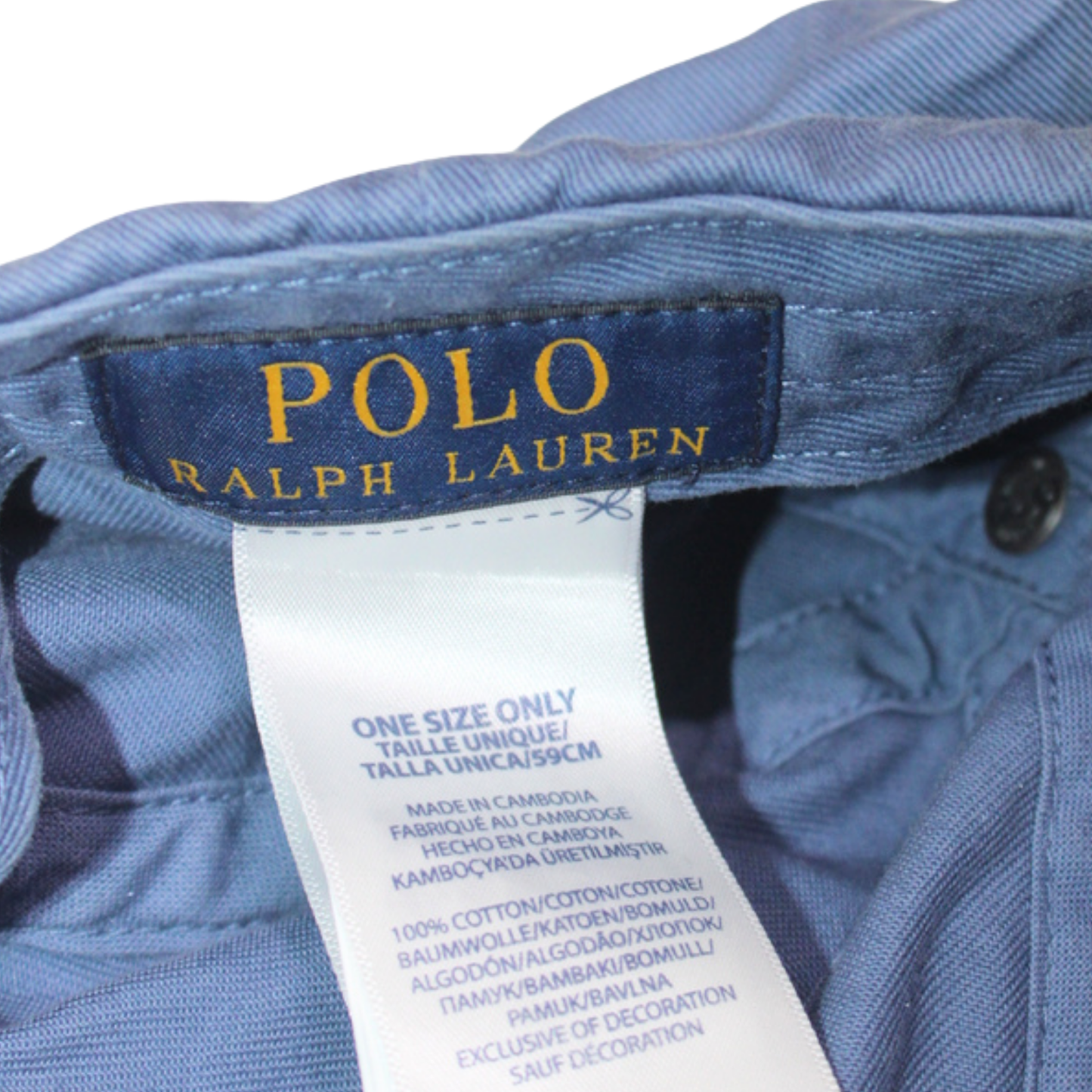 POLO RALPH LAUREN "PONY" WASHED STRAPBACK CAP