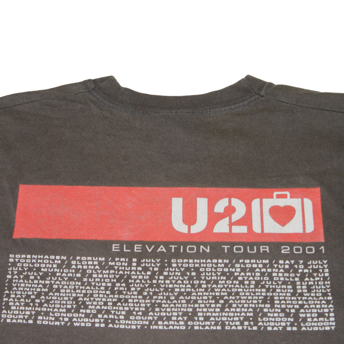 2001 U2 ELEVATION TOUR T-SHIRT