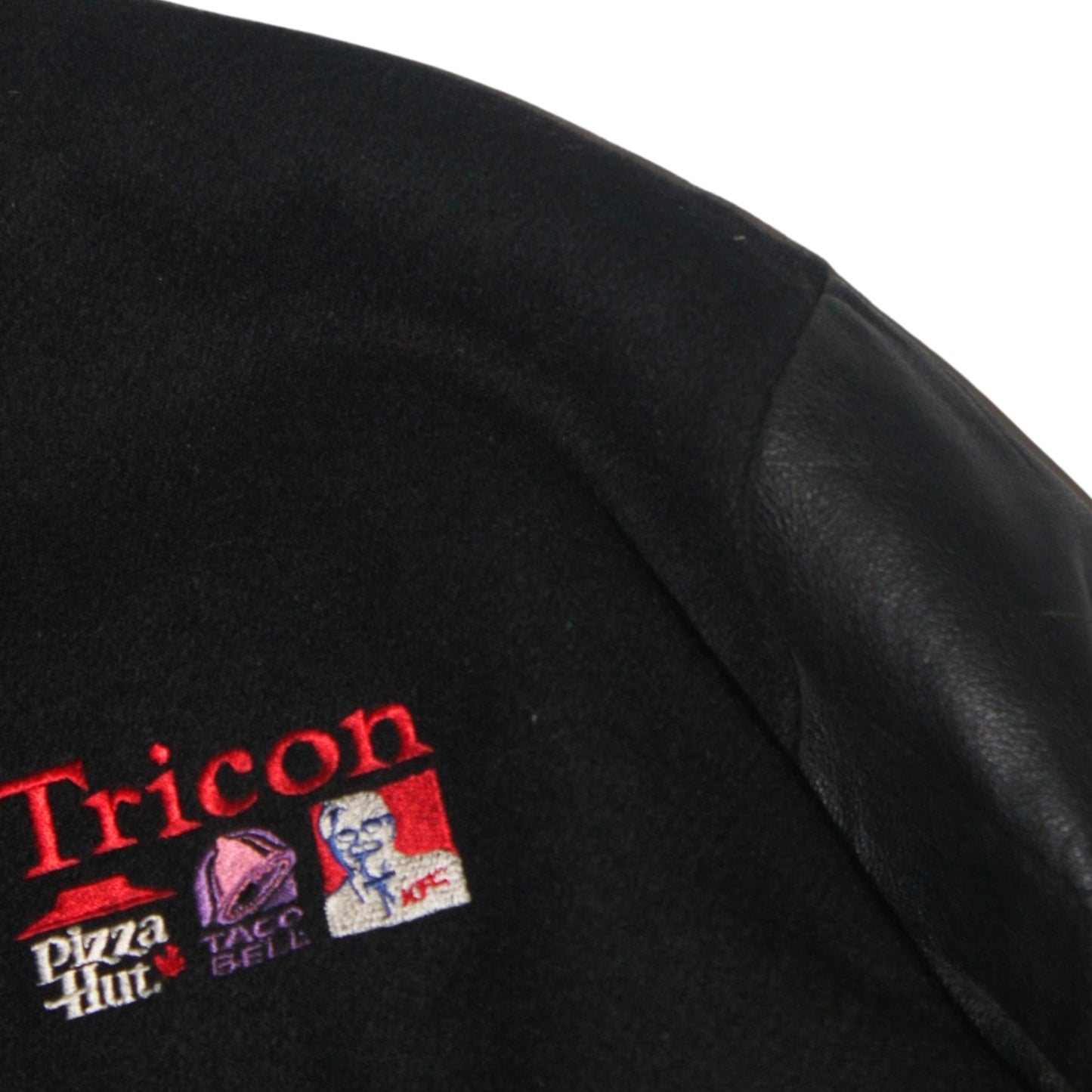 1990S TRICON MULTI-BRAND CORPORATE VARSITY JACKET