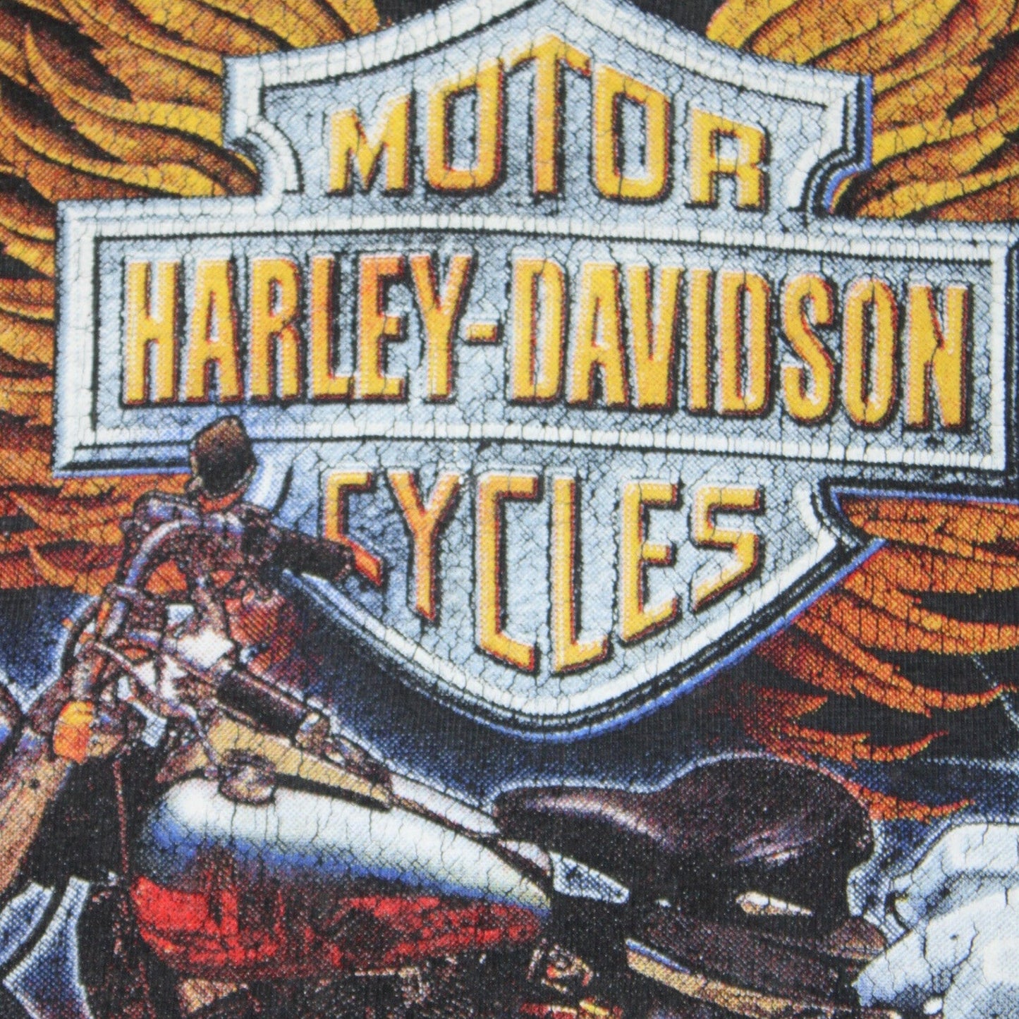 2010S HARLEY-DAVIDSON “FLAMES & EAGLE” TEE
