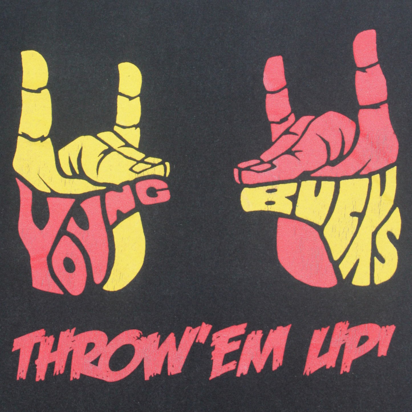 2010S YOUNG BUCKS "THROW ’EM UP!" WRESTLING TEE